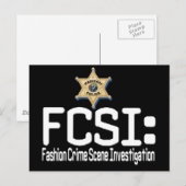 FCSI: Onderzoek naar de scène van de mode Crime Briefkaart (Voorkant / Achterkant)
