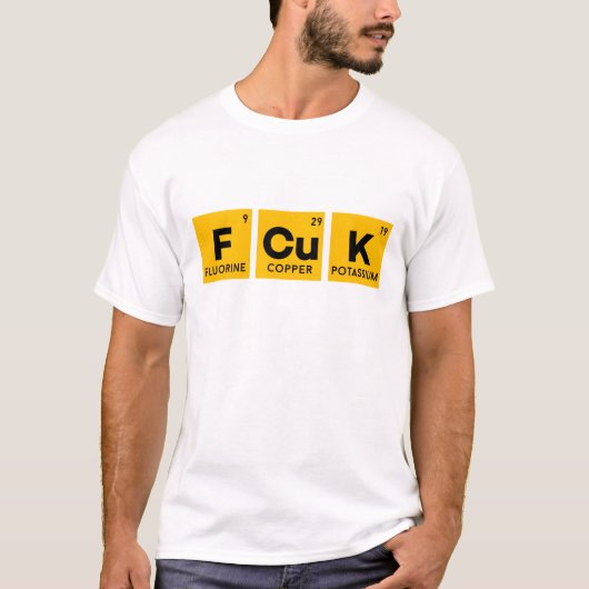 FCUK Periodic Table & I DONT GEEF EEN FOX SHIRT (Voorkant)
