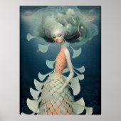 *~* FD2 12  Water Goddess Fantasy Sea Mermaid  Poster (Voorkant)