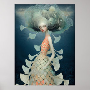 *~* FD2 12 Watergodin Fantasy Zee Zeemeermin Poster
