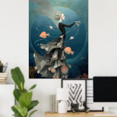 *~* FD2 15 Watergodin Fantasy Zee Meermin Poster (Thuiskantoor)