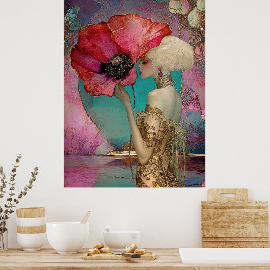 *~* FD2 18 Nouveau Fantasy Ethereal Dreamlike Post Poster (Keuken)