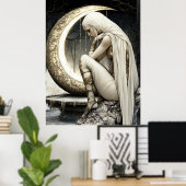 FD2 29 Enchanted Crescent Moon Goddess Poster (Thuiskantoor)