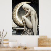 FD2 29 Enchanted Crescent Moon Goddess Poster (Keuken)
