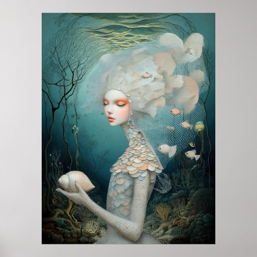 *~* FD2 2 Watergodin Fantasy Zee Meermin Poster (Voorkant)