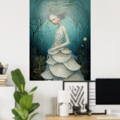*~* FD2 3 Watergodin Fantasy Zee Zeemeermin Poster (Thuiskantoor)