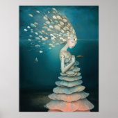 *~* FD2 5  Water Goddess Fantasy Sea Mermaid  Poster (Voorkant)