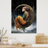 FD2 Betoverde Halve Maan Godin 31 Poster (Keuken)