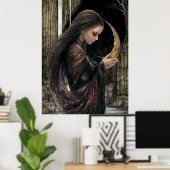 FD2 Betoverde Halve Maan Godin 3 Poster (Thuiskantoor)