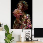 - FD2 Betoverende Fantasie Droom Muse 3 Iriserend  Poster (Thuiskantoor)