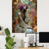 - FD2 Betoverende Fantasie Droom Muse Iriserend 23 Poster (Thuiskantoor)