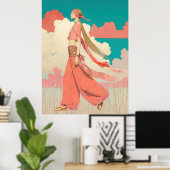 ^~* FD2 Bohemian Boho Cocktail Glam Woman 8 Poster (Thuiskantoor)