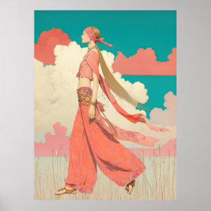 ^~* FD2 Bohemian Boho Cocktail Glam Woman 8 Poster