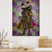 FD2 Circus Clown Art 10  Retro Carnaval kunst Poster (Keuken)