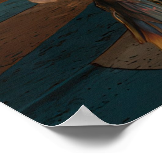 FD2 Circus Clown Art 11  Retro Carnaval kunst Poster (Hoek)