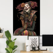 FD2 Circus Clown Art 14 Retro Carnaval Poster (Thuiskantoor)