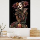 FD2 Circus Clown Art 14 Retro Carnaval Poster (Keuken)
