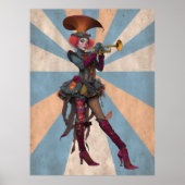 FD2 Circus Clown Art 16  Retro Carnaval kunst Poster (Voorkant)