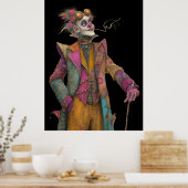 FD2 Circus Clown Art 18  Retro Carnaval Poster (Keuken)