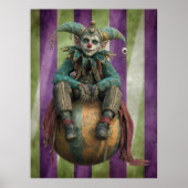FD2 Circus Clown Art 1  Retro Carnaval kunst Poster (Voorkant)