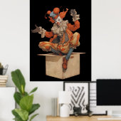 FD2 Circus Clown Art 20 Retro Carnaval Poster (Thuiskantoor)