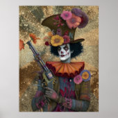 FD2 Circus Clown Art 21  Retro Carnaval Poster (Voorkant)