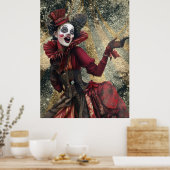 FD2 Circus Clown Art 23 Retro Carnaval Poster (Keuken)