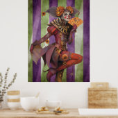 FD2 Circus Clown Art 24 Retro Carnaval Poster (Keuken)