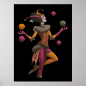 FD2 Circus Clown Art 27 Retro Carnaval Poster (Voorkant)