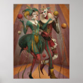 FD2 Circus Clown Art 28 Retro Carnaval Poster (Voorkant)
