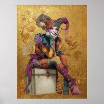 FD2 Circus Clown Art 2  Retro Carnaval kunst