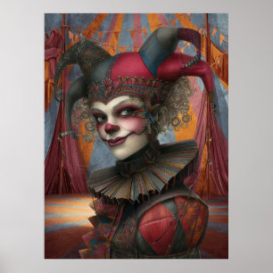 FD2 Circus Clown Art Vintage Retro Carnaval 17 Poster