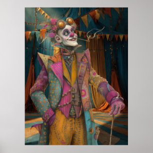FD2 Circus Clown Art Vintage Retro Carnaval 18 Poster