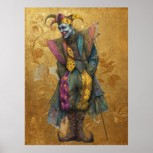 FD2 Circus Clown Art Vintage Retro Carnaval art 9 Poster