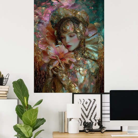 - FD2 Dreamy Enchanting Fantasy Muse Iridescent 33 Poster (Thuiskantoor)
