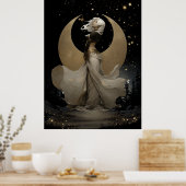 FD2 Enchanted 12 Crescent Moon Goddess Poster (Keuken)