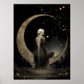 FD2 Enchanted 1 Crescent Moon Goddess Poster (Voorkant)