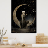 FD2 Enchanted 1 Crescent Moon Goddess Poster (Keuken)