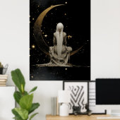 FD2 Enchanted 3 Crescent Moon Goddess Poster (Thuiskantoor)