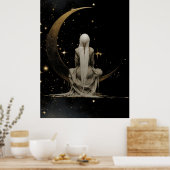 FD2 Enchanted 3 Crescent Moon Goddess Poster (Keuken)