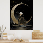 FD2 Enchanted 4 Crescent Moon Goddess Poster (Keuken)