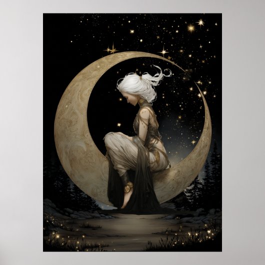 FD2 Enchanted 6 Crescent Moon Goddess Poster (Voorkant)