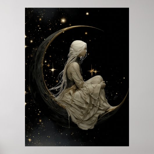 FD2 Enchanted 7 Crescent Moon Goddess Poster (Voorkant)