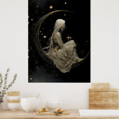 FD2 Enchanted 7 Crescent Moon Goddess Poster (Keuken)