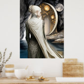 FD2 Enchanted Crescent Moon Goddess 12 Poster (Keuken)