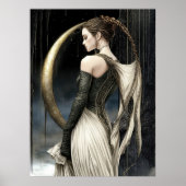 FD2 Enchanted Crescent Moon Goddess 13 Poster (Voorkant)