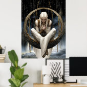 FD2 Enchanted Crescent Moon Goddess 19 Poster (Thuiskantoor)