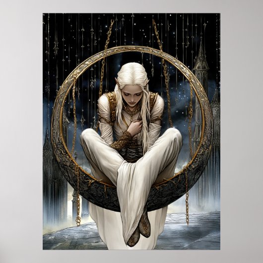 FD2 Enchanted Crescent Moon Goddess 19 Poster (Voorkant)