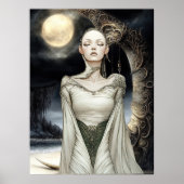 FD2 Enchanted Crescent Moon Goddess 1 Poster (Voorkant)