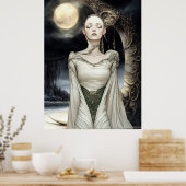 FD2 Enchanted Crescent Moon Goddess 1 Poster (Keuken)